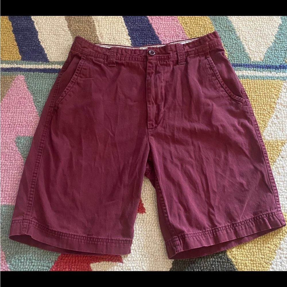 Burgundy St. John’s Bay Men’s Size 32 Shorts Comfortable